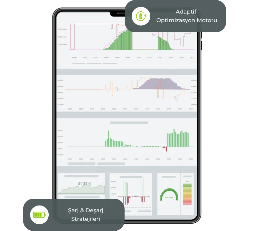 Batarya Kontrolü, Optimizasyonu ve Elektrik Ticareti için Tek Ürün