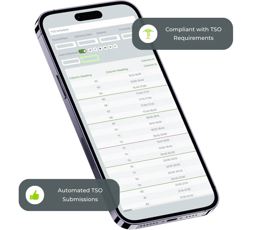 Reliable Scheduling & Automated TSO Reporting