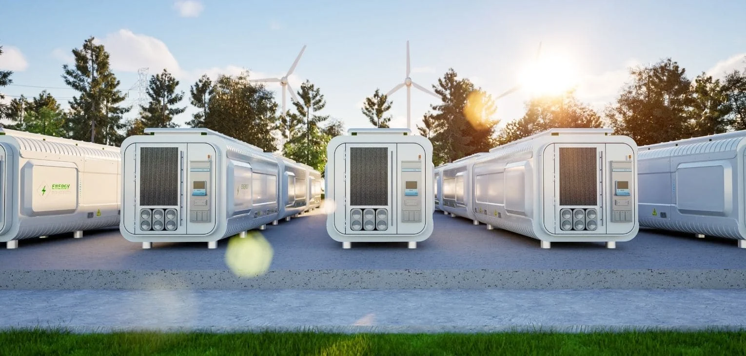 Technical diagram illustrating the charging and discharging cycles of a Battery Energy Storage System
